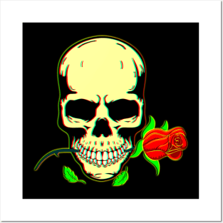 Skull N Roses 3D Posters and Art